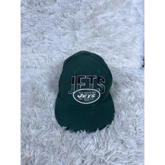 New York Jets Hat Cap Fitted Mens 7 3/4 Green NFL Football New Era 59FIFTY - Picture 1 of 10
